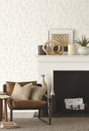Magnolia Home Olive Branch Beige Peel & Stick Wallpaper, by York Wall, 20' length x 1'8.5" width x 0.02" depth thumbnail 2