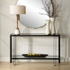 Shadow Black Iron Console Table, by Uttermost, 55.25" width x 32.25" height x 13.62" depth thumbnail 2