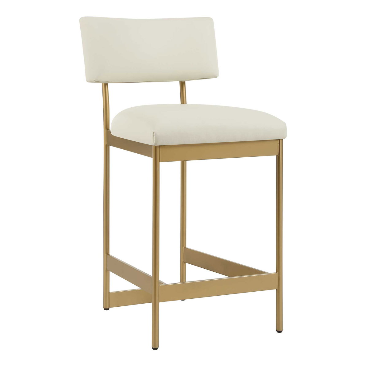 Apsley Gold Counter Stool, Counter & Bar Stool by Uttermost, 18" width x 36.75" height x 22.5" depth View 4