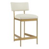 Apsley Gold Counter Stool, Counter & Bar Stool by Uttermost, 18" width x 36.75" height x 22.5" depth thumbnail 4