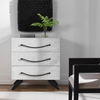 Vivi 3 Drawer White Chest, Furniture by Uttermost, 32" width x 34" height x 18" depth thumbnail 2