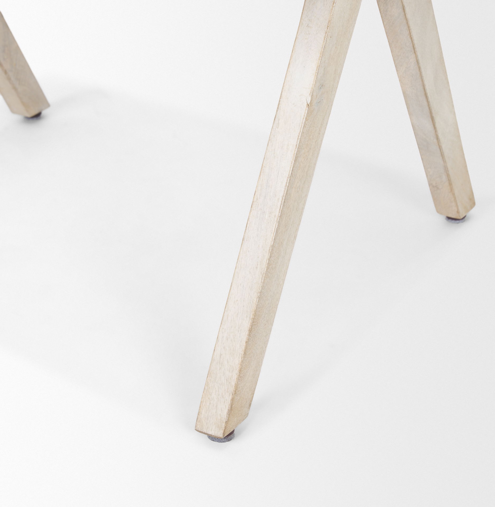 Topanga I Cream Fabric Wrap Blonde Wooden Frame Dining Chair, by Mercana, 23" length x 23.25" width x 31.89" height View 12