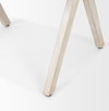 Topanga Open Back Dining Arm Chair | Cream Fabric with Blonde Wooden, Dining Chair by Mercana, 23" length x 23.25" width x 31.89" height thumbnail 12