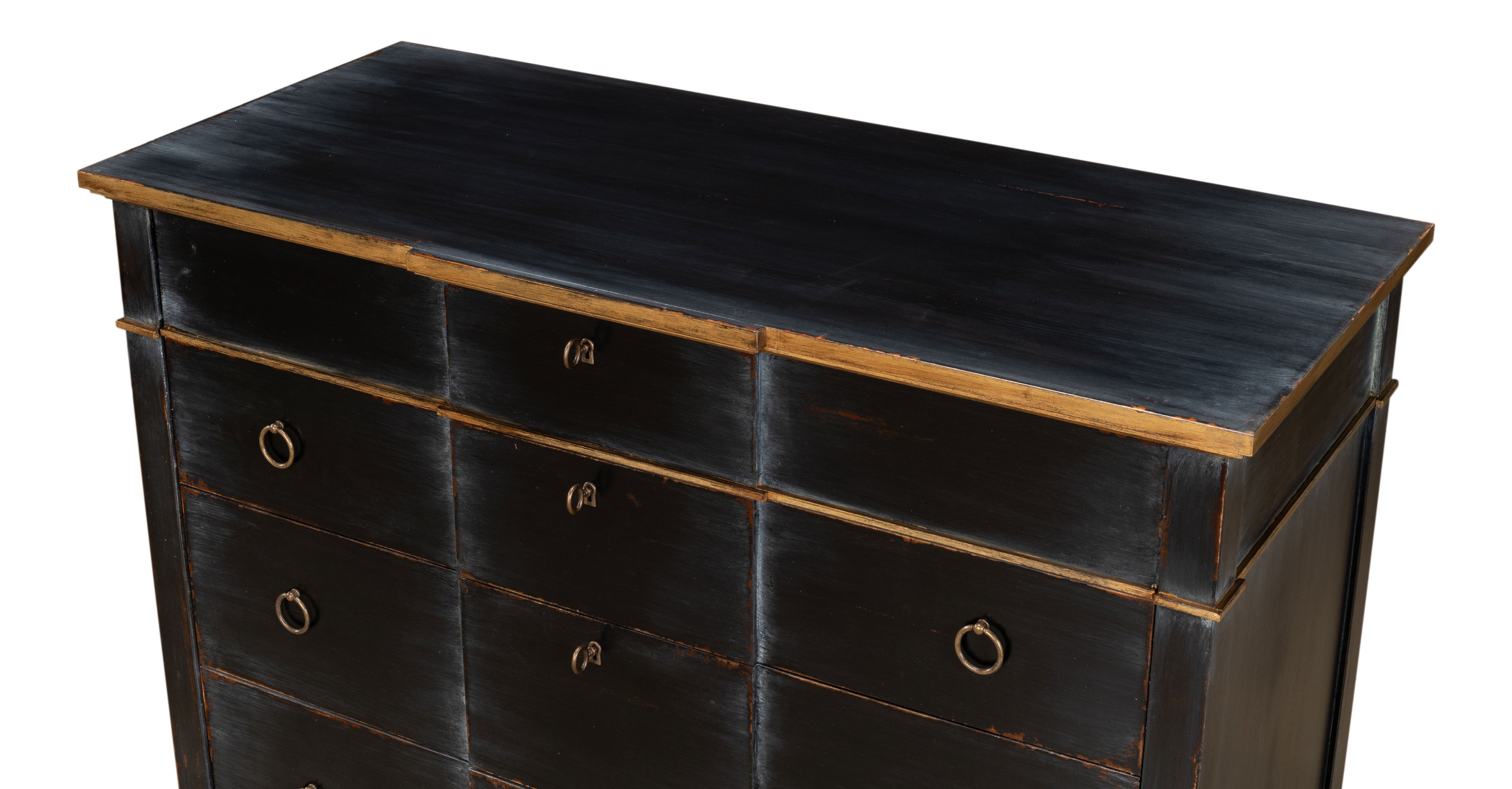 Azzalene Single Dresser  Black W/Gold large image 