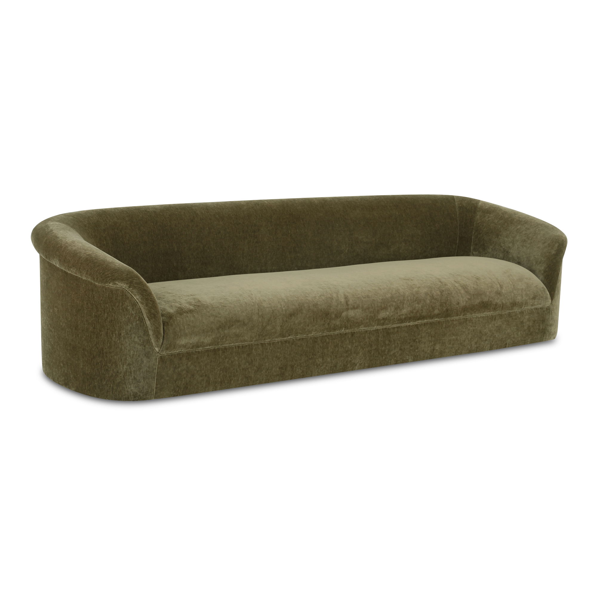 Thora Sofa Dark Green, Sofas & Sectional by Moe's Home, 109" width x 29" height x 36.25" depth View 2