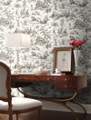 Seasons Toile Brown Wallpaper, by York Wall, 27' length x 2'3" width x 0.02" depth thumbnail 3