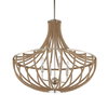 Lovelock 4 Light Rope Empire Chandelier, Pendant by Uttermost, 27.5" width x 24.25" height x 27.5" diameter thumbnail 5