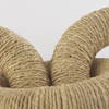 Alize Jute Wrapped Solid Wood Circular Chain Link Decorative Object, by Mercana, 14" length x 11" width x 8" height thumbnail 8