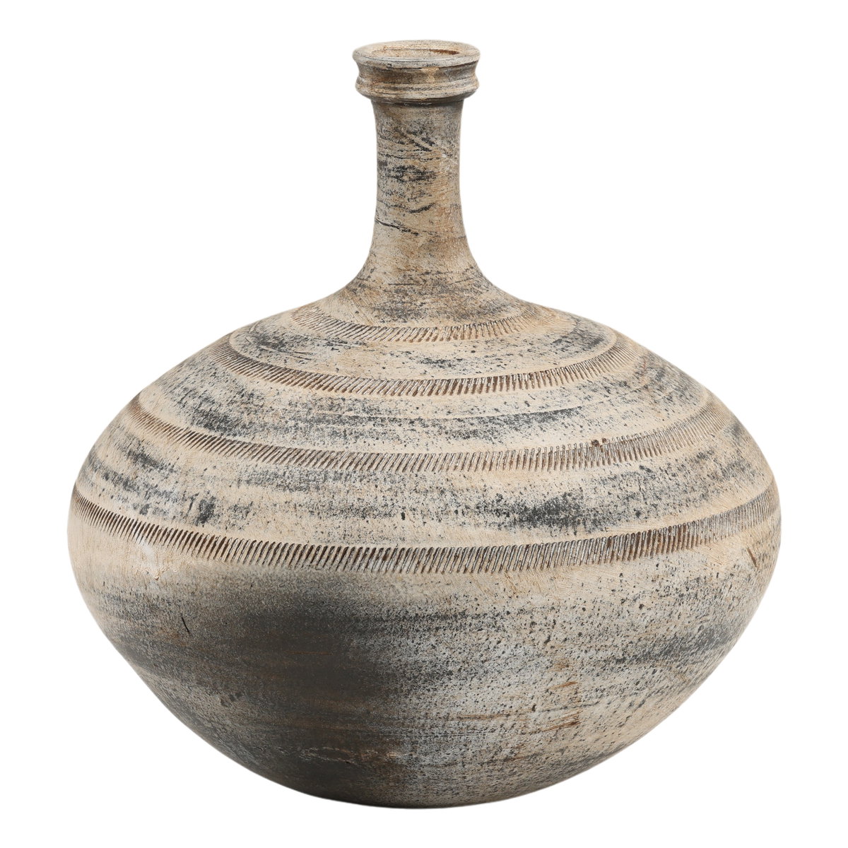 Ysabeau Vase Antique Black, Decor by Dovetail, 14" width x 14" height x 14" depth View 1