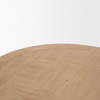 Taylin Light Brown Solid Wood Desk, by Mercana, 59.8" length x 25.6" width x 30" height thumbnail 8