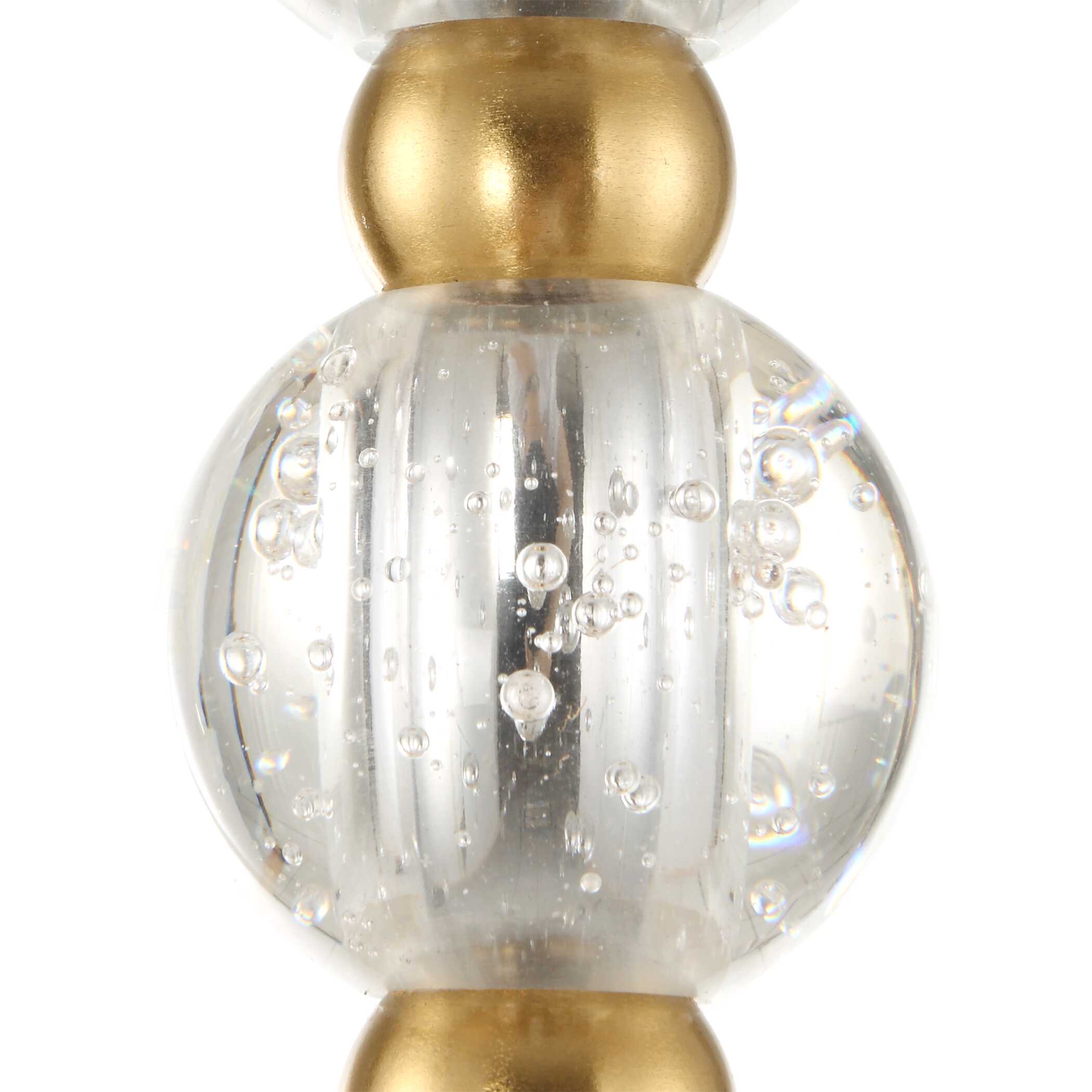 Ripple 1 Light Frost Glass Pendant, Ceiling Light by Uttermost, 30" height x 11.62" diameter View 7