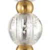 Ripple 1 Light Frost Glass Pendant, Ceiling Light by Uttermost, 30" height x 11.62" diameter thumbnail 7