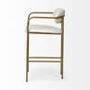 Parker  Cream Fabric Seat Gold Metal Counter Stool thumbnail 7