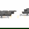 Inou Elements Modular Three-seater Sofa, Outdoor Furniture by Crescent Garden, 6'9.3" width x 2'2.4" height x 2'3.8" depth thumbnail 1