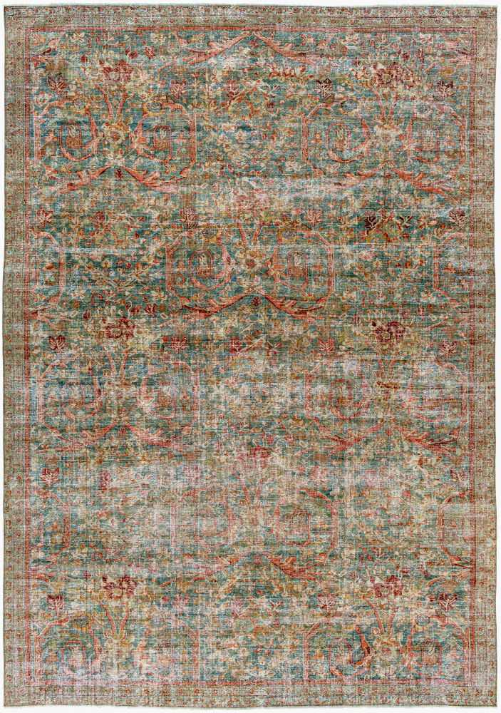 Antique One of a Kind Handmade Rug, by Surya, 12'7.97" length x 8'10.3" width