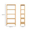 Nolan Bookcase Natural, Shelving & Bookcase by Moe's Home, 35" width x 80" height x 17.5" depth thumbnail 6