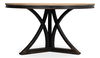 Flying Buttress Dining Table,Ant. Black, by Sarreid, 54" length x 54" width x 30" height thumbnail 3