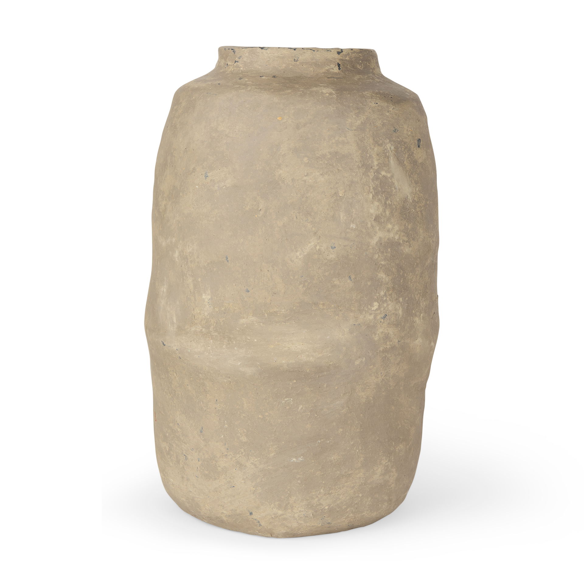 Bala Large Gray Paper Mache Vase, by Mercana, 12" length x 12" width x 18" height View 1