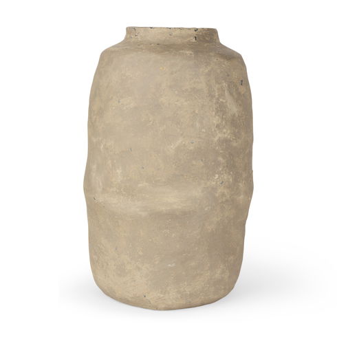 Bala Large Gray Paper Mache Vase