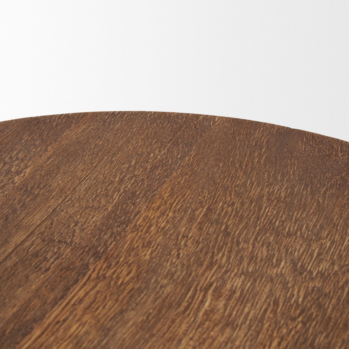 Waverly Round Light Brown Wood Scalloped Edged Trays, Decorative Tray by Mercana, 17.5" length x 17.5" width x 1" height View 6