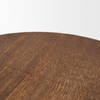 Waverly Round Light Brown Wood Scalloped Edged Trays, Decorative Tray by Mercana, 17.5" length x 17.5" width x 1" height thumbnail 6