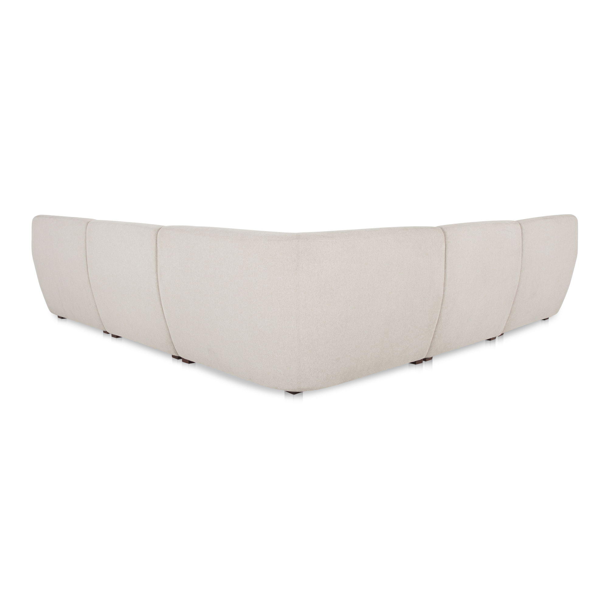 Amelia Classic L-shaped Modular Left Sectional Warm White large image 