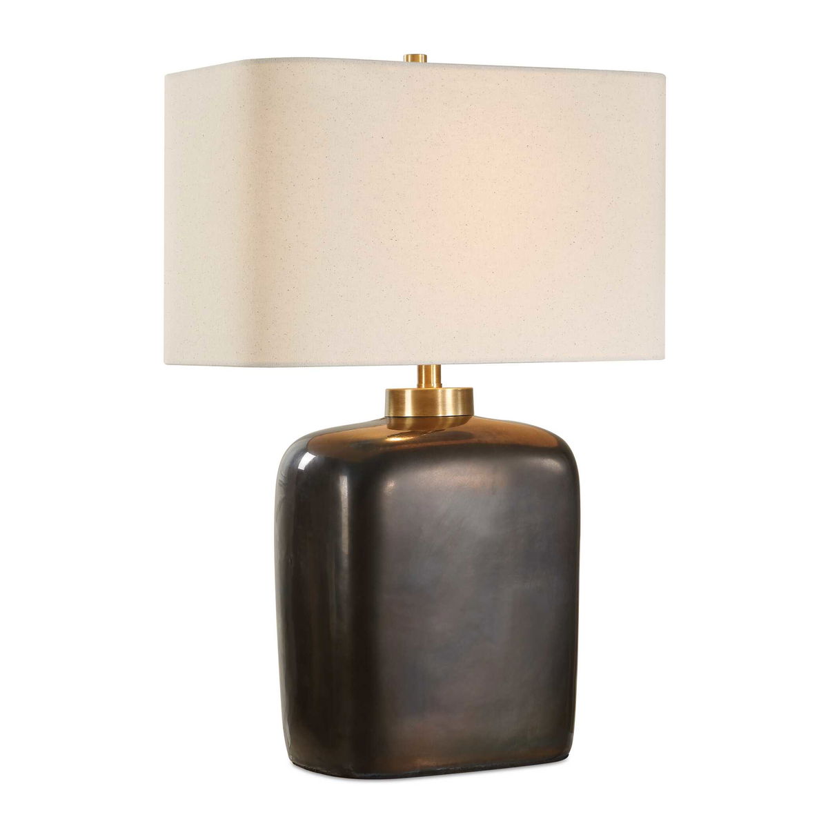 Quentin Dark Bronze Table Lamp, by Uttermost, 17" width x 25" height x 10" depth View 1