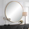Junius Large Gold Round Mirror, by Uttermost, 60" width x 60" height x 1.5" depth thumbnail 4