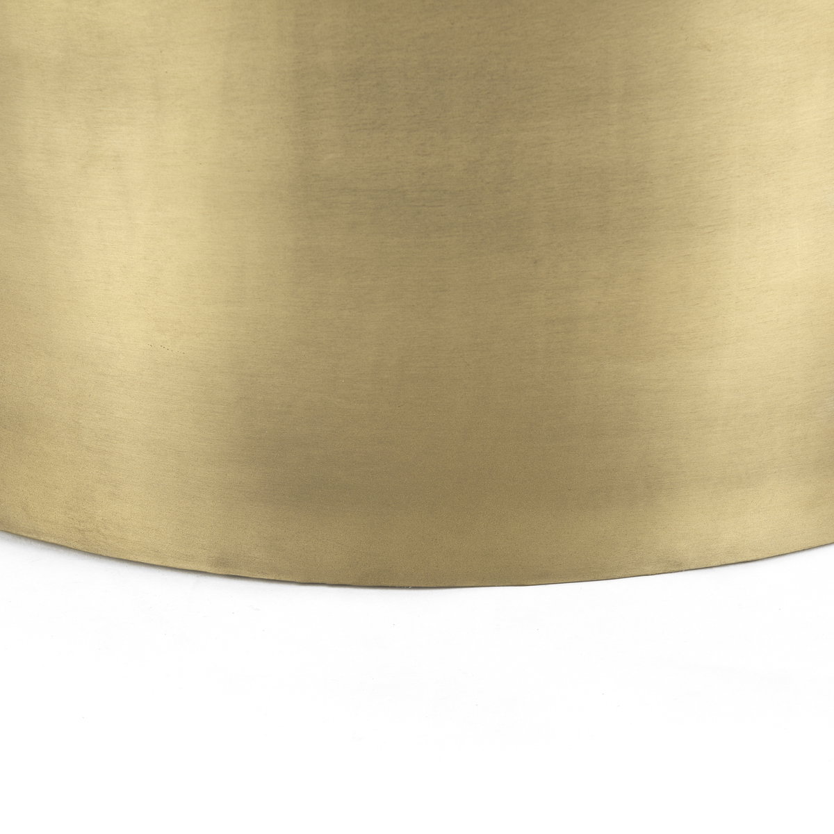 Eclipse Antique Brass Metal Drum Base with Dark Brown Wood Top Nested Coffee Table, by Mercana, 36.22" length x 36.22" width x 17.32" height View 15
