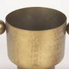 Juno 6.5H Medium Gold Iron Medium Vase, by Mercana, 8.5" length x 6" width x 6.5" height thumbnail 6