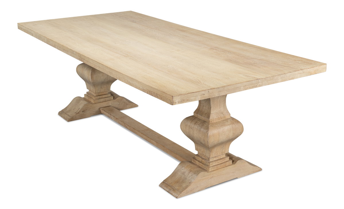 Wesley Dining Table, by Sarreid, 3'9" length x 7'10" width x 2'8" height View 8
