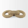 Alize Jute Wrapped Solid Wood Circular Chain Link Decorative Object, by Mercana, 14" length x 11" width x 8" height thumbnail 5