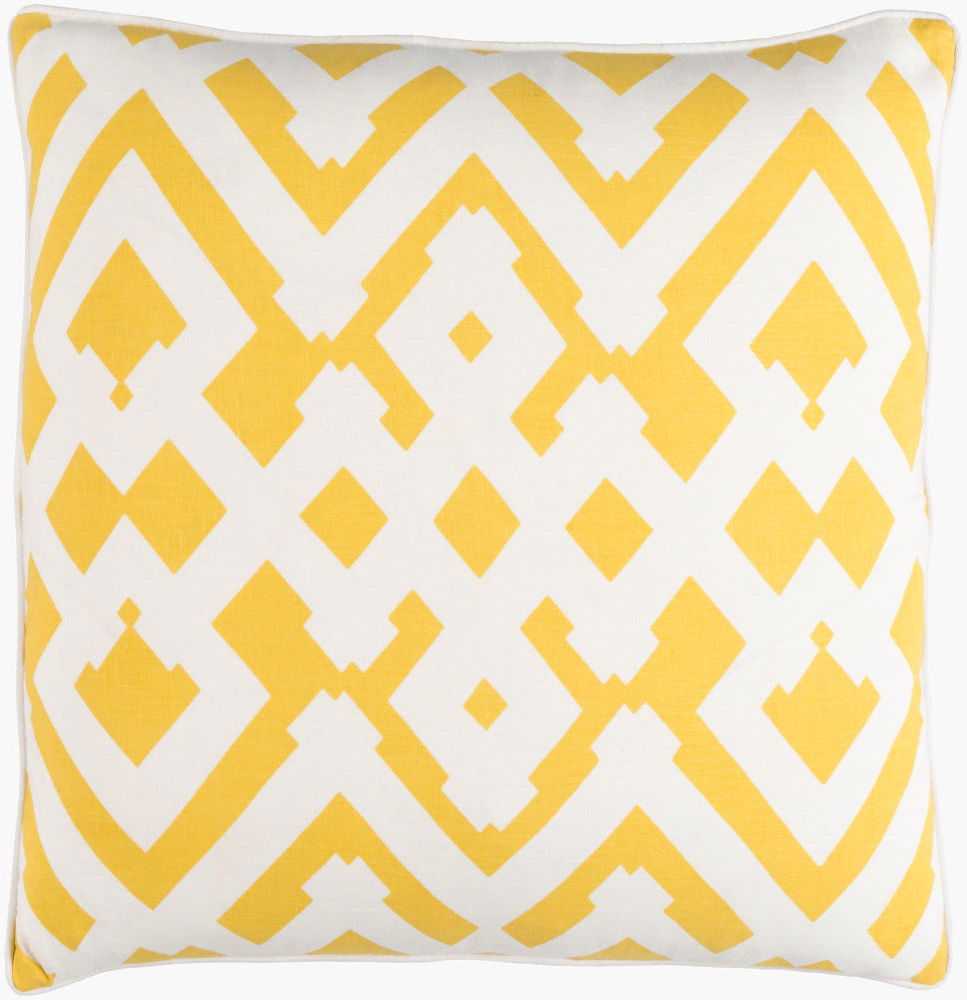 Large Zig Zag Accent Pillow Poly, Decorative Pillow by Surya, 18" length x 18" width