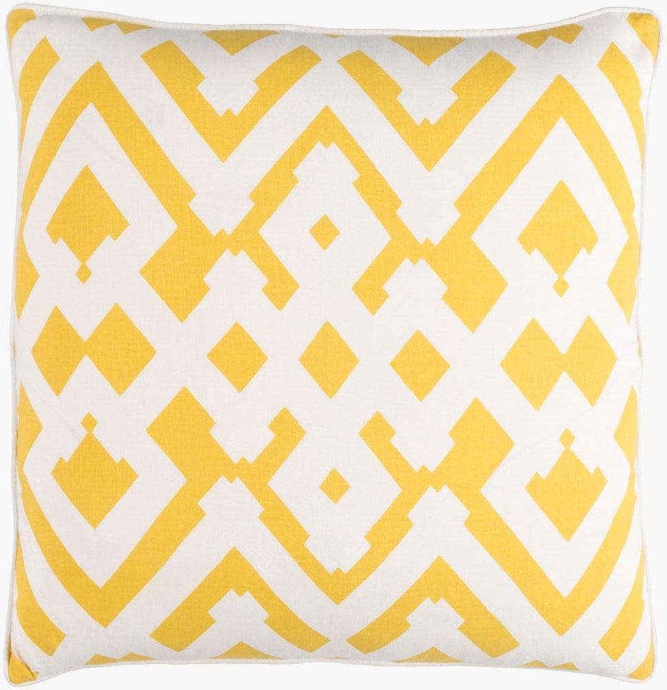 Large Zig Zag Lumbar Pillow Down, Decorative Pillow by Surya, 13" length x 20" width