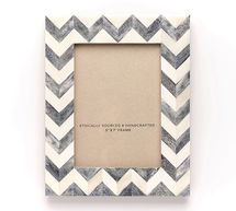 Online Designer Home/Small Office Bodhi Bone Picture Frame, Gray, 5" x 7"