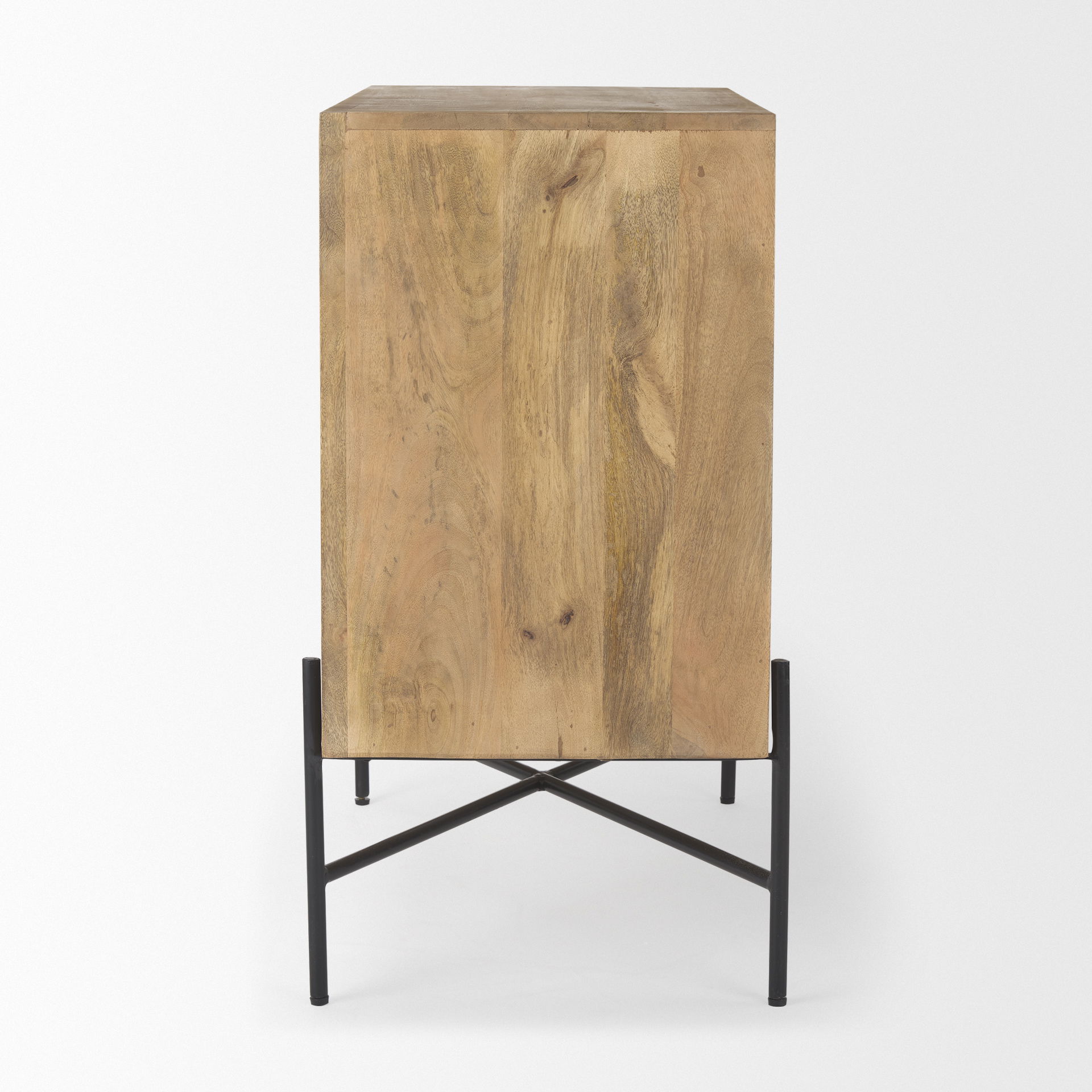 Cairo  2 Door Wood and Metal Cabinet, Cabinets & Chest by Mercana, 36" length x 19.5" width x 36" height View 4