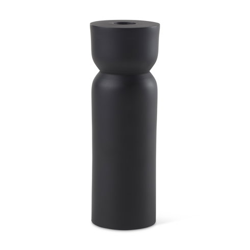 Malta Black Large Metal Candle Holder