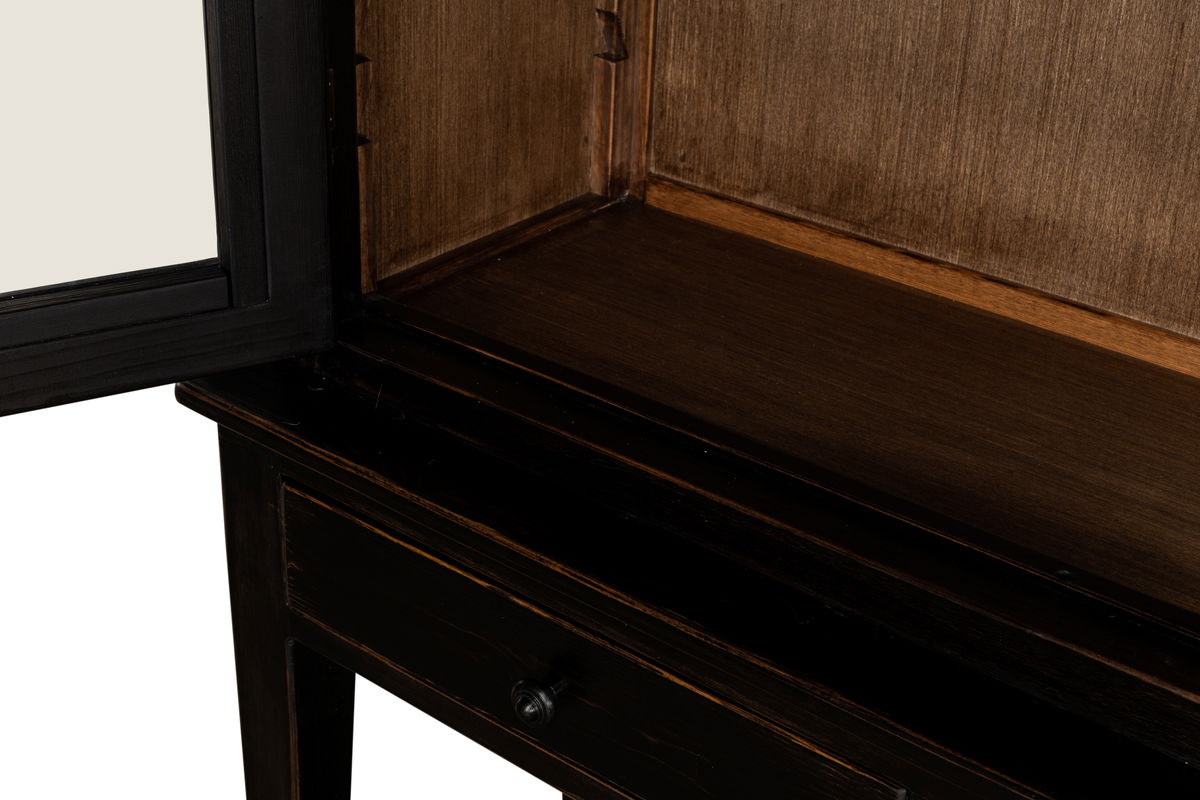 Beacon Hill Display Case  Ebony, by Sarreid, 1'5" length x 7'4" width x 7'1" height View 10