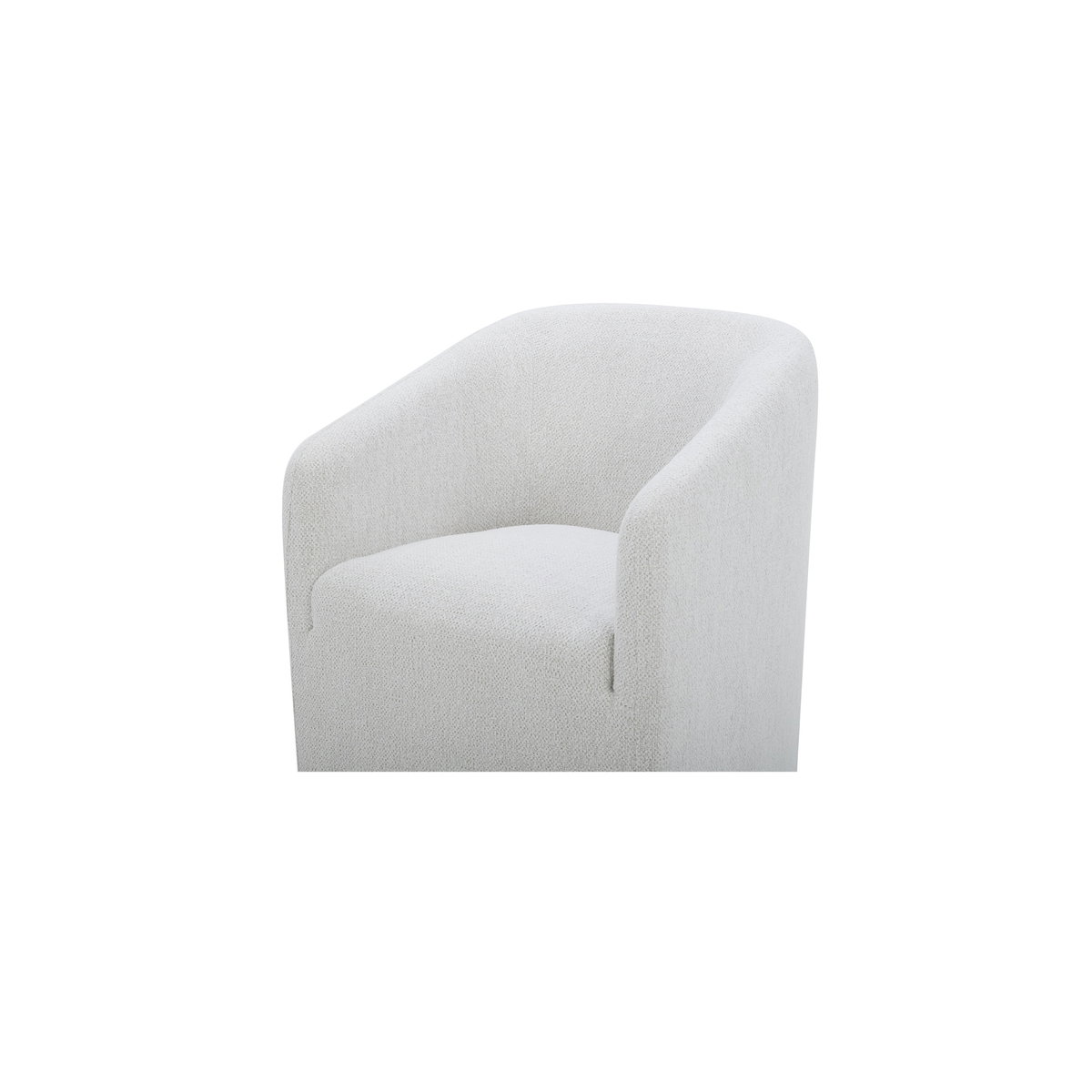 Sandy Rolling Dining Chair Off White, by Moe's Home, 26" width x 32" height x 26.5" depth View 5