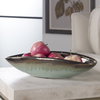 Iroquois Green Glaze Bowl, Decorative Tray by Uttermost, 15.75" width x 3.5" height x 7.5" depth thumbnail 2