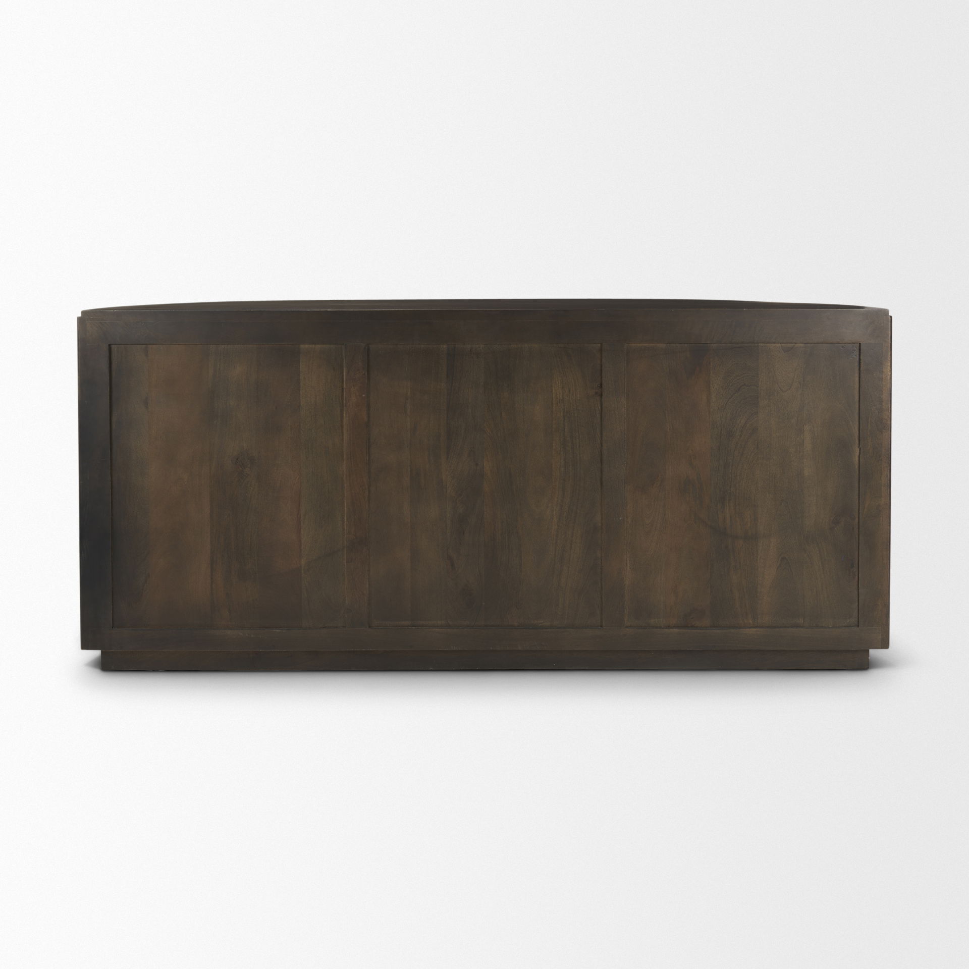 Terra 72L x 18W x 32H Dark Brown Wood Fluted Sideboard large image 