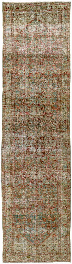 Antique One of a Kind Handmade Rug, by Surya, 13'1.48" length x 3'5.34" width