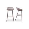 Piazza Outdoor Barstool Grey - Set Of Two, Outdoor Chair by Moe's Home, 1'7.29" width x 3'1.2" height x 1'7.68" depth thumbnail 1
