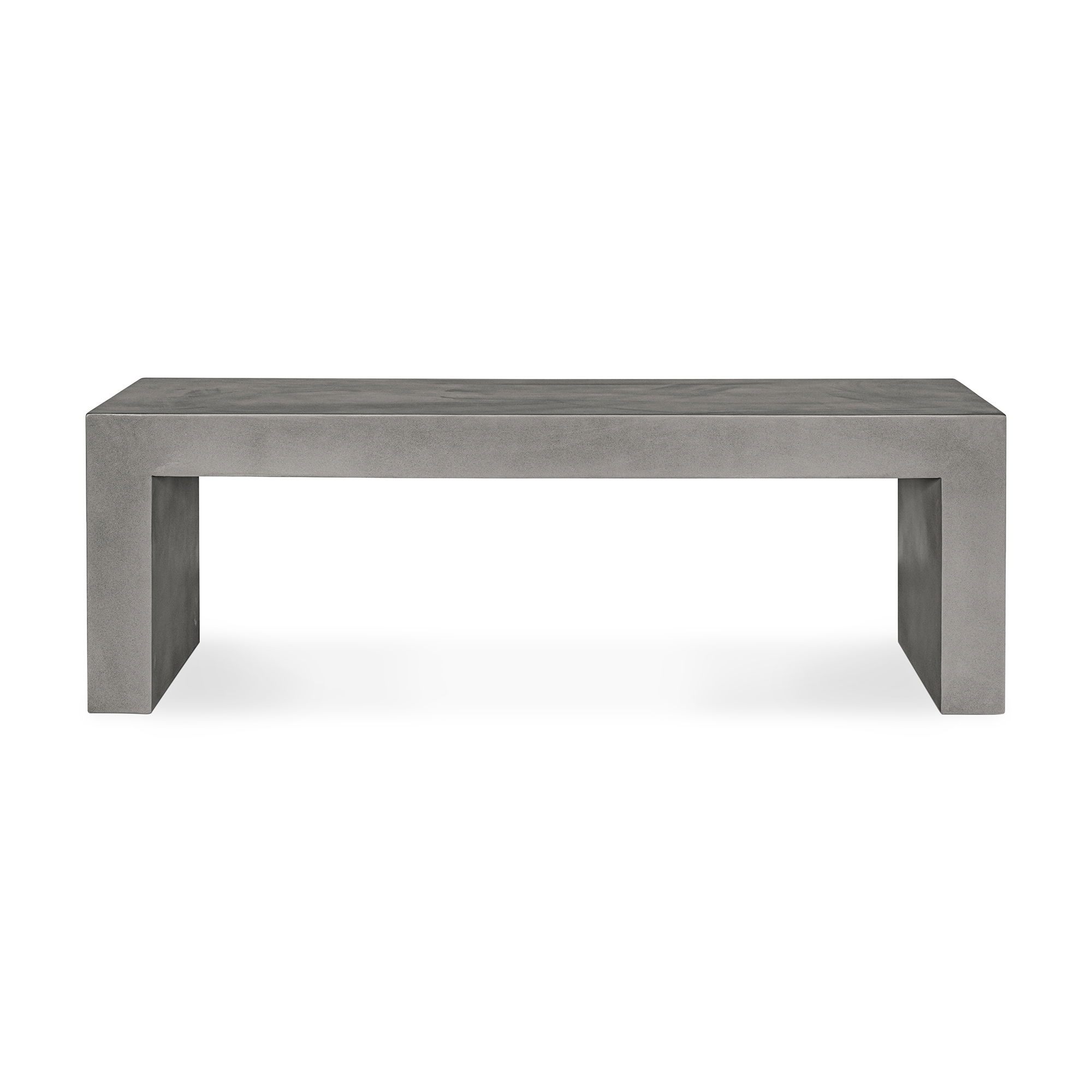 Lazarus Outdoor Bench Dark Grey, Benche by Moe's Home, 55.25" width x 18.5" height x 15.75" depth View 1