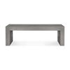Lazarus Outdoor Bench Dark Grey, Benche by Moe's Home, 55.25" width x 18.5" height x 15.75" depth thumbnail 1