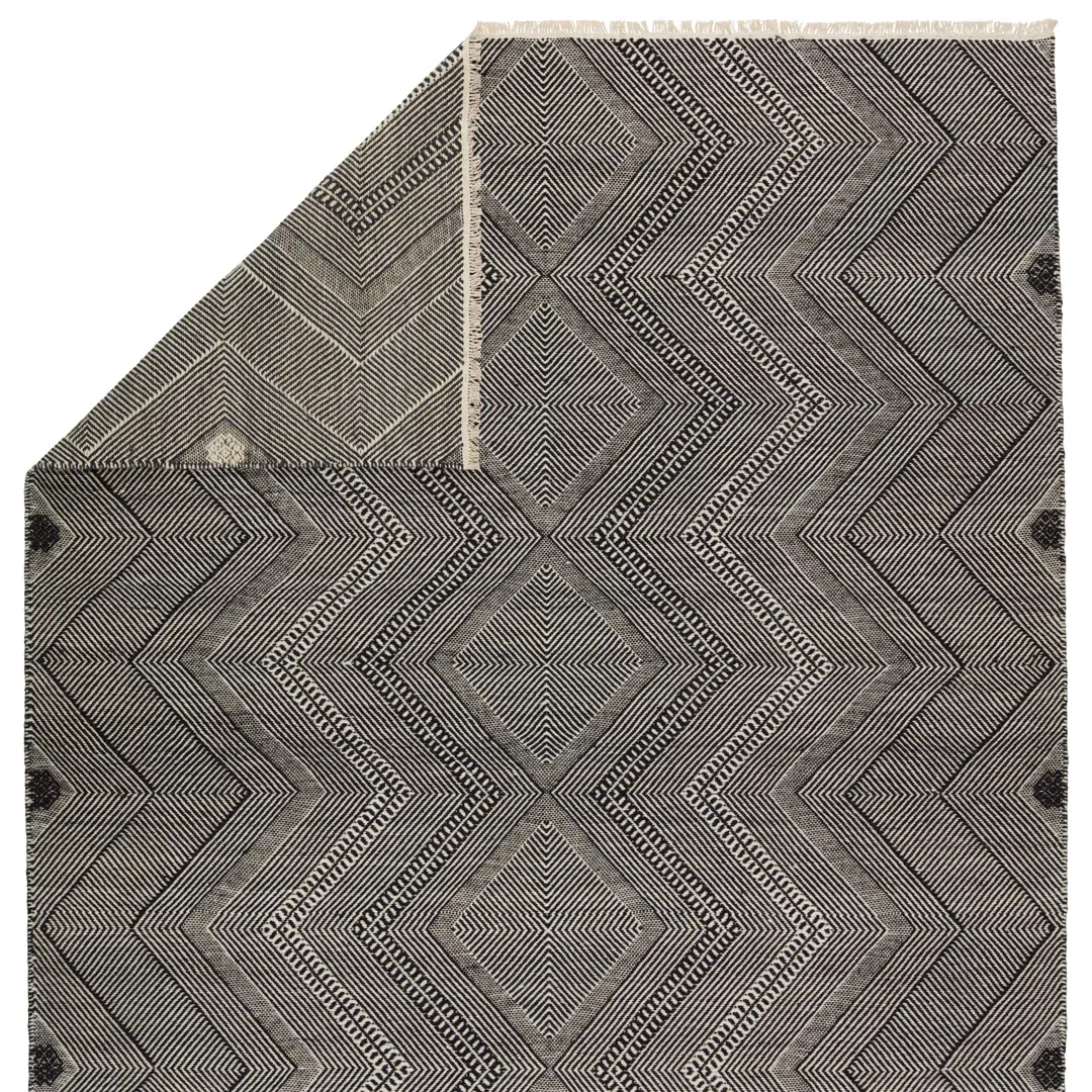 Galexia Handmade Tribal Black/ Cream Area Rug (8'X10') large image 