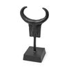 Caleb 4L x 5W Black Metal Tribal Figurine, Decorative Object by Mercana, 3.5" length x 5" width x 9" height thumbnail 1