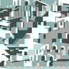 Arch Architectural Blue Grey Peel & Stick Wallpaper thumbnail 0