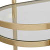 Isabelle Gold Bar Cart, Bar Carts & Cabinet by Uttermost, 33.5" width x 32" height x 17.75" depth thumbnail 7