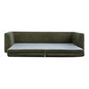 Rue Sleeper Sofa Deep Green, Sofa Bed by Moe's Home, 97.5" width x 25" height x 40.5" depth thumbnail 5